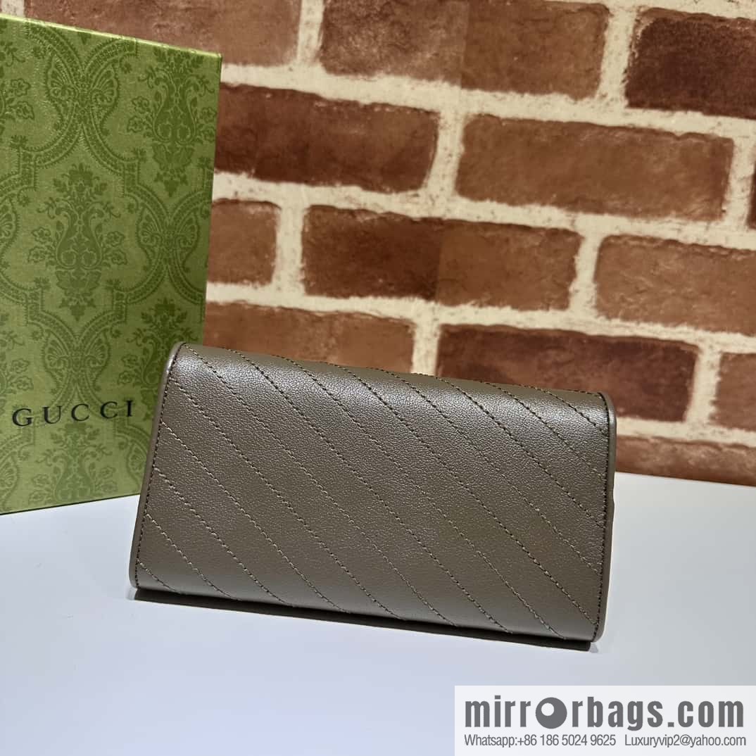 Gucci Blondie series long wallet 760302 gray