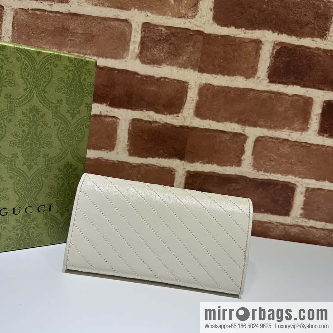 Gucci Blondie series long wallet 760302 white