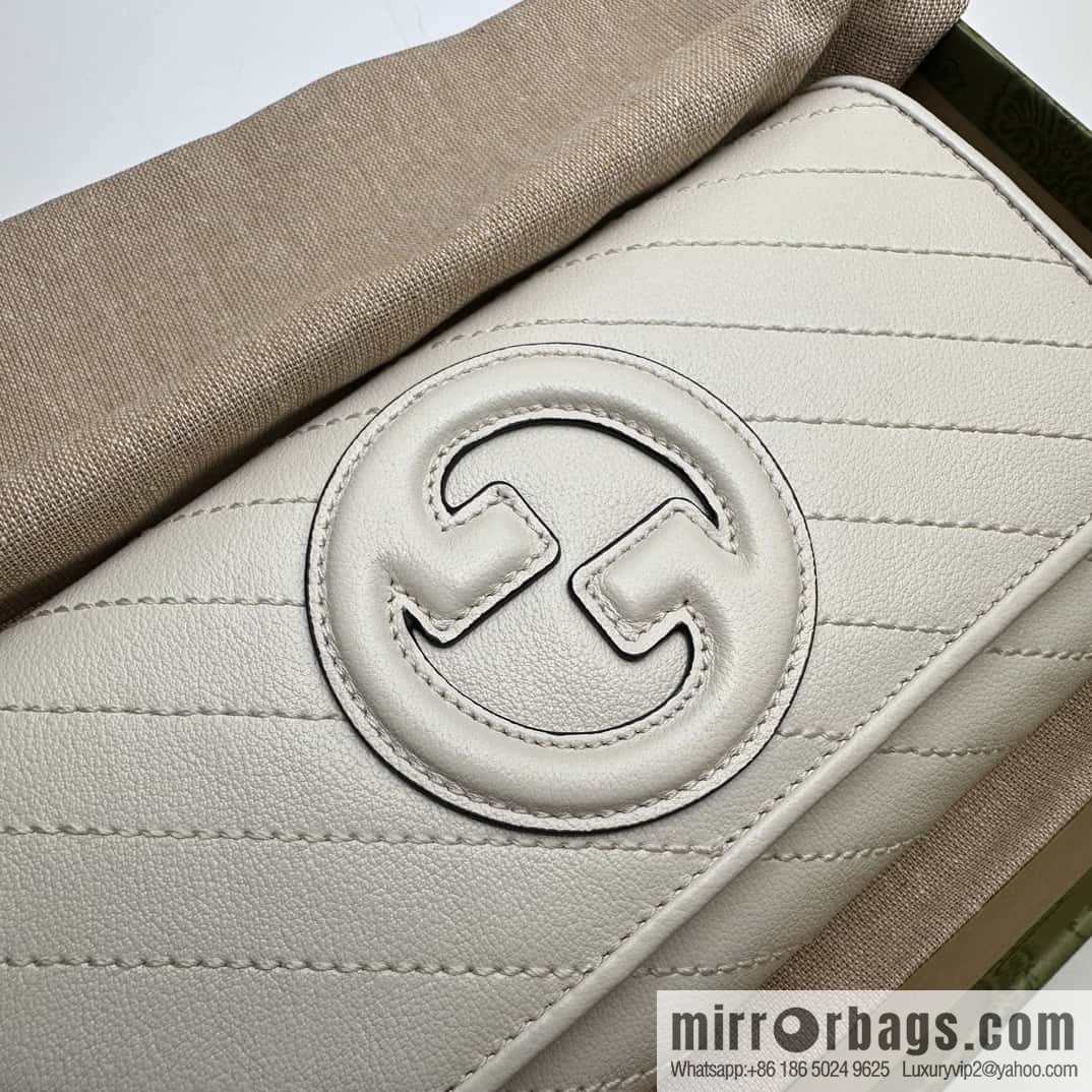 Gucci Blondie series long wallet 760302 white