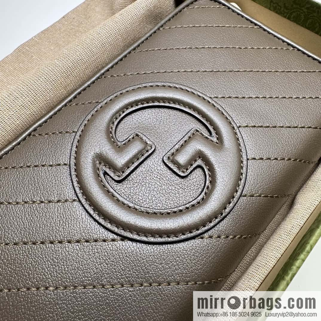 Gucci Blondie series full zipper wallet 760312 gray