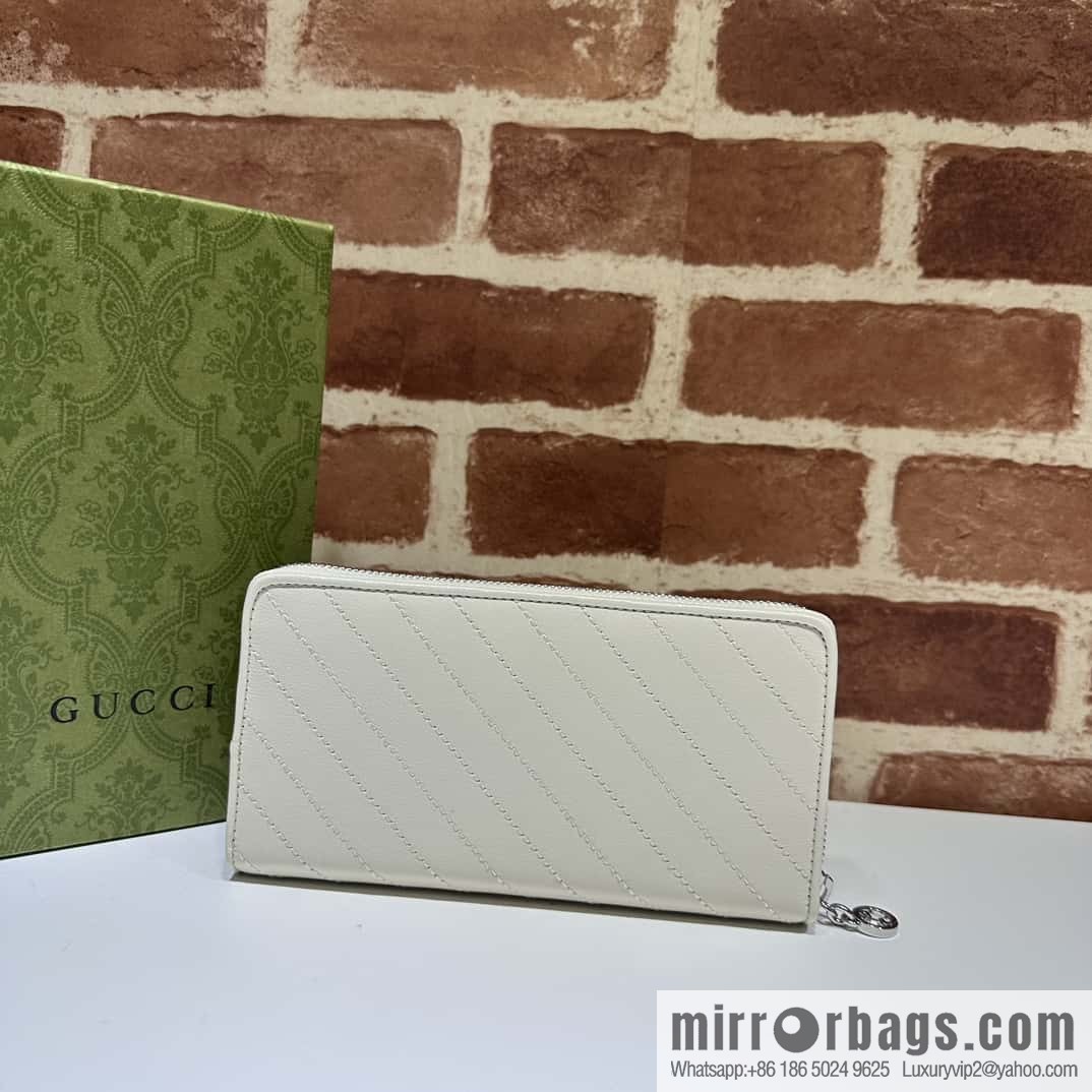 Gucci Blondie series full zipper wallet 760312 white