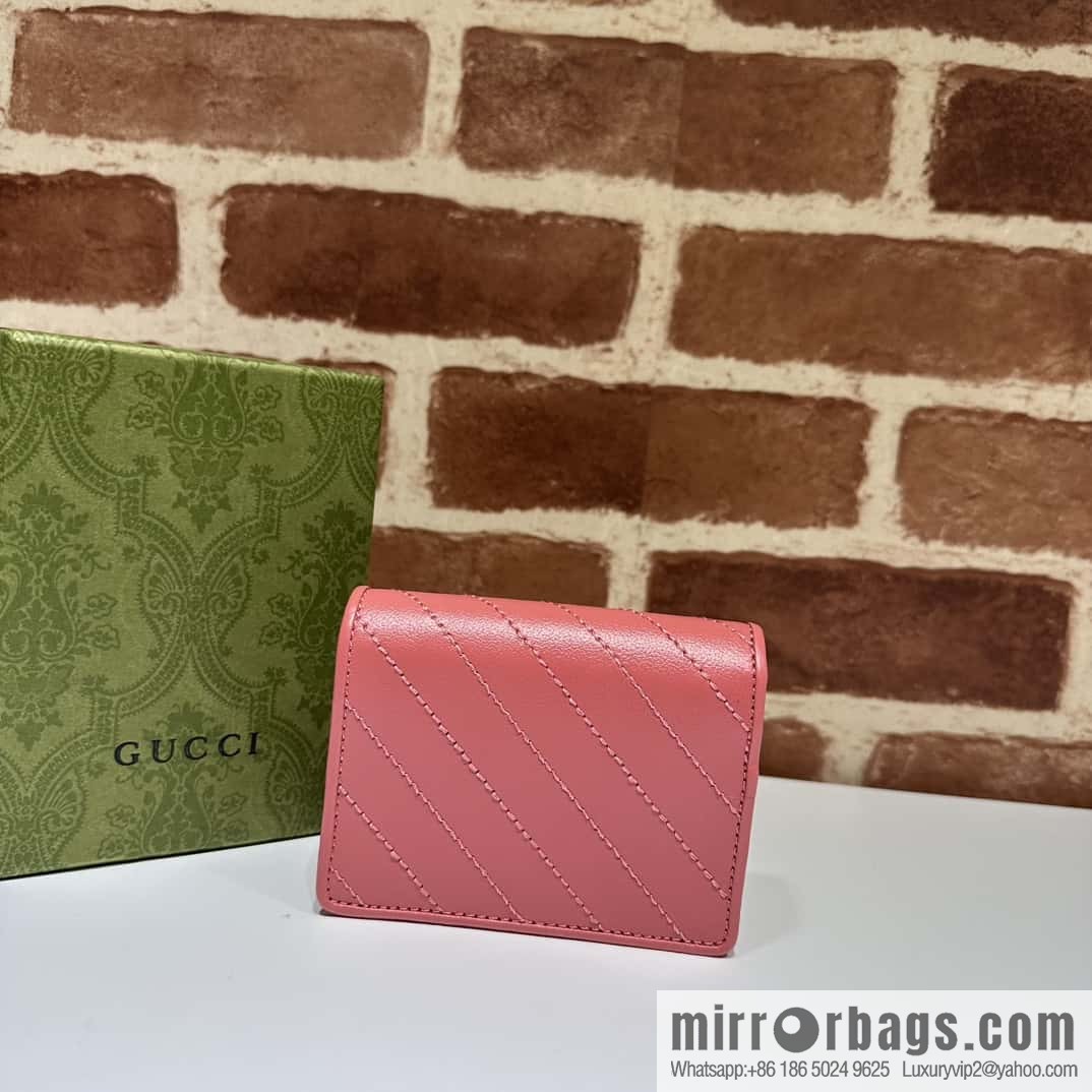 Gucci Blondie card holder 760317 Rose powder