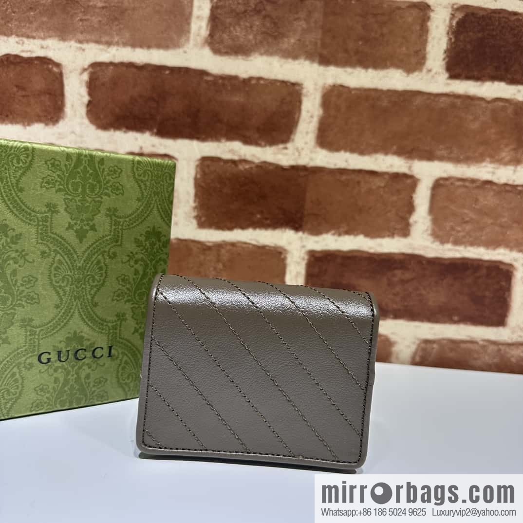 Gucci Blondie card holder 760317 grey