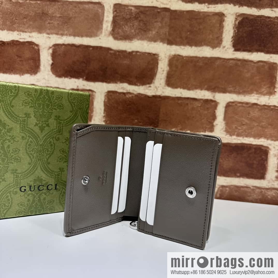 Gucci Blondie card holder 760317 grey