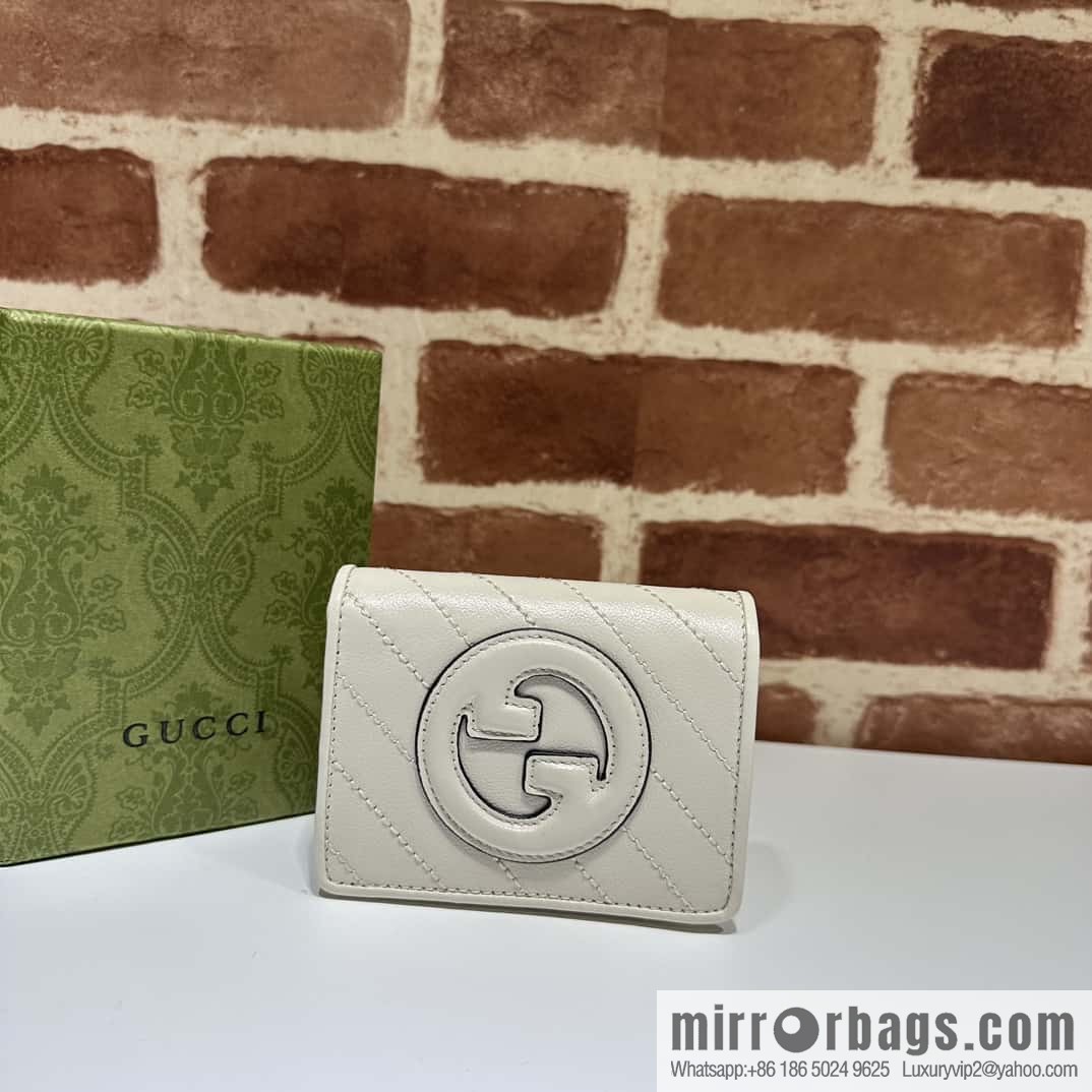 Gucci Blondie card holder 760317 white