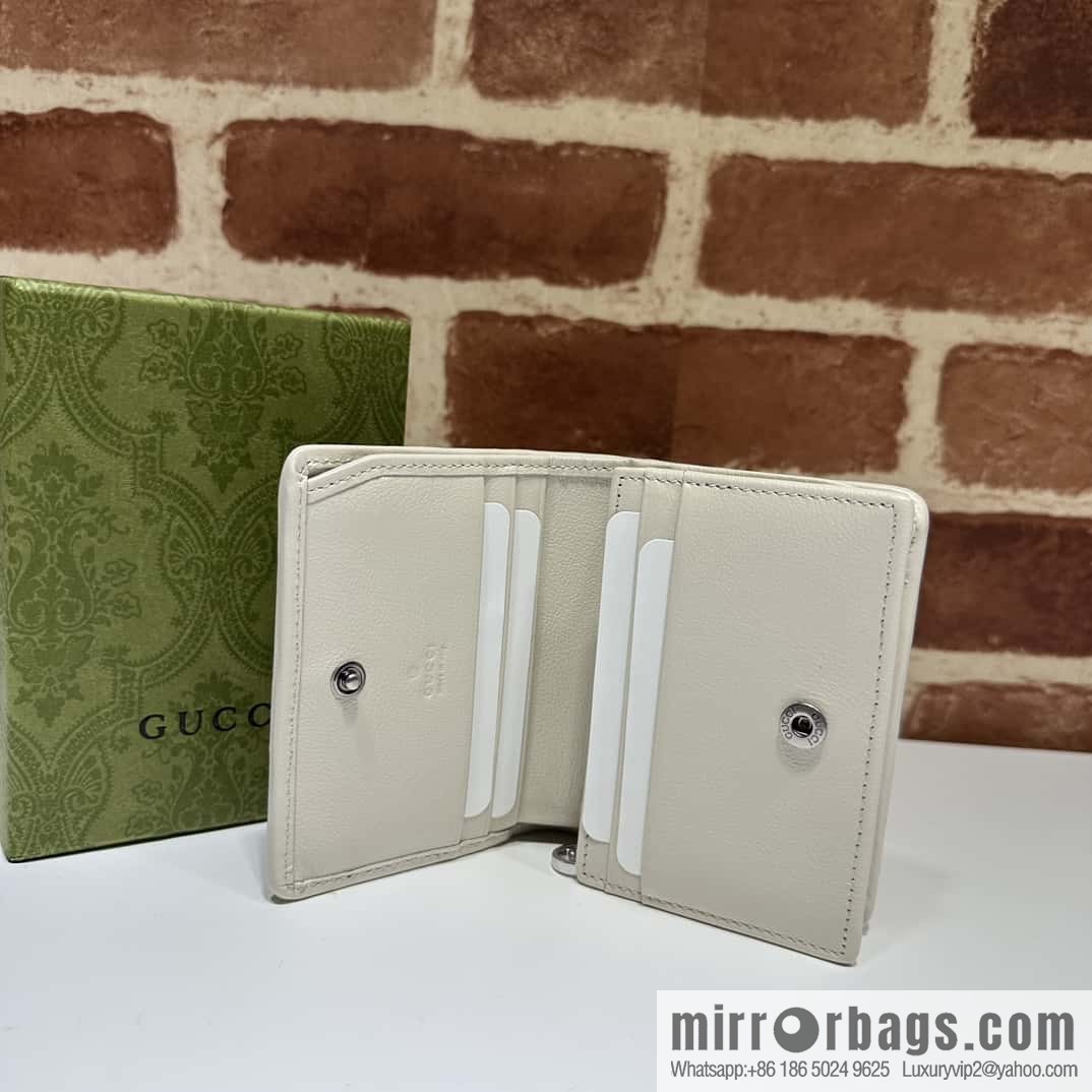 Gucci Blondie card holder 760317 white