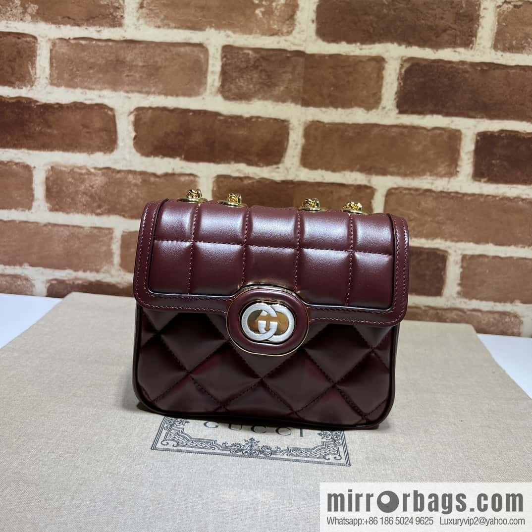 Gucci Deco mini backpack 741457 burgundy
