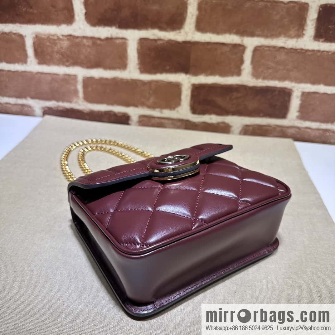 Gucci Deco mini backpack 741457 burgundy