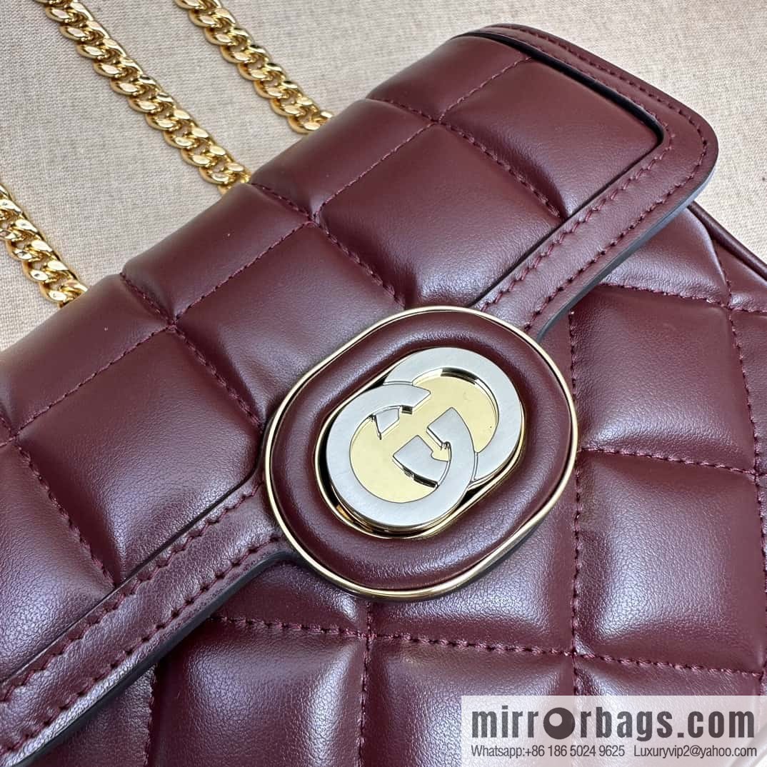 Gucci Deco mini backpack 741457 burgundy