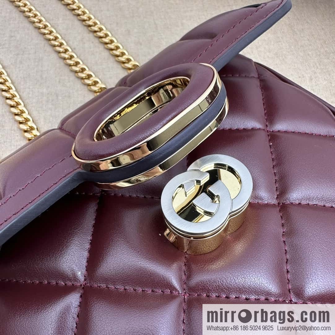 Gucci Deco mini backpack 741457 burgundy