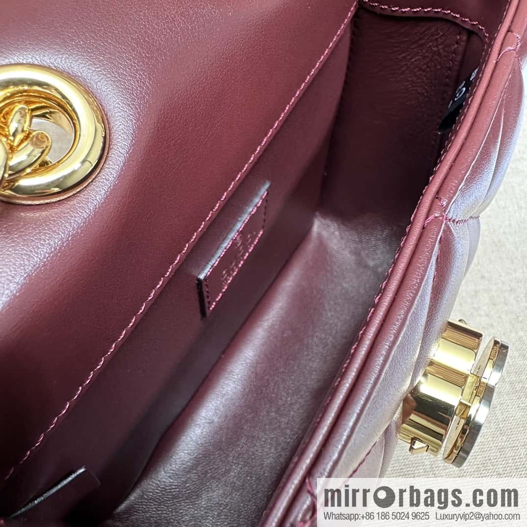 Gucci Deco mini backpack 741457 burgundy