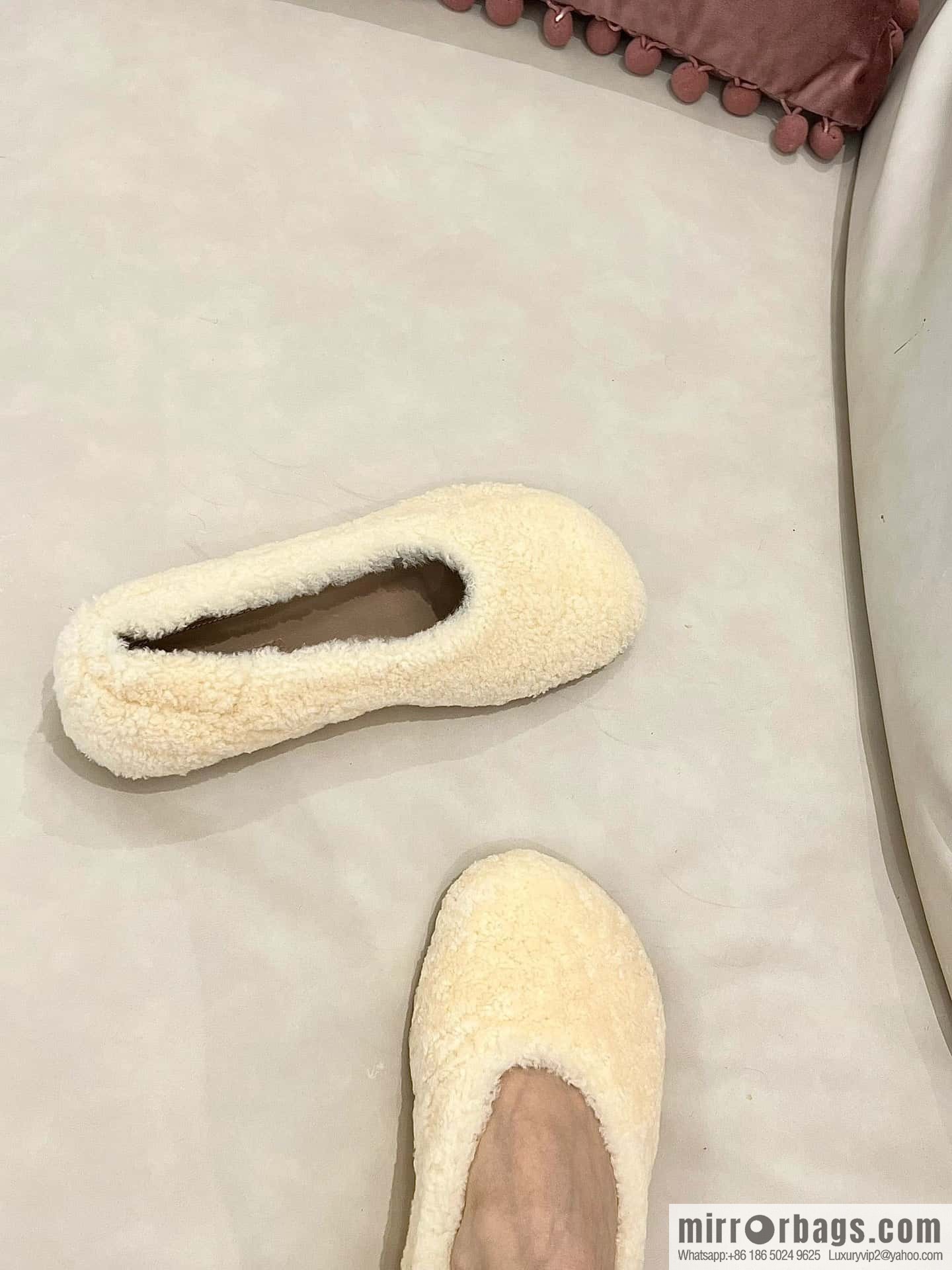 Bottega Veneta wool ballet shoes