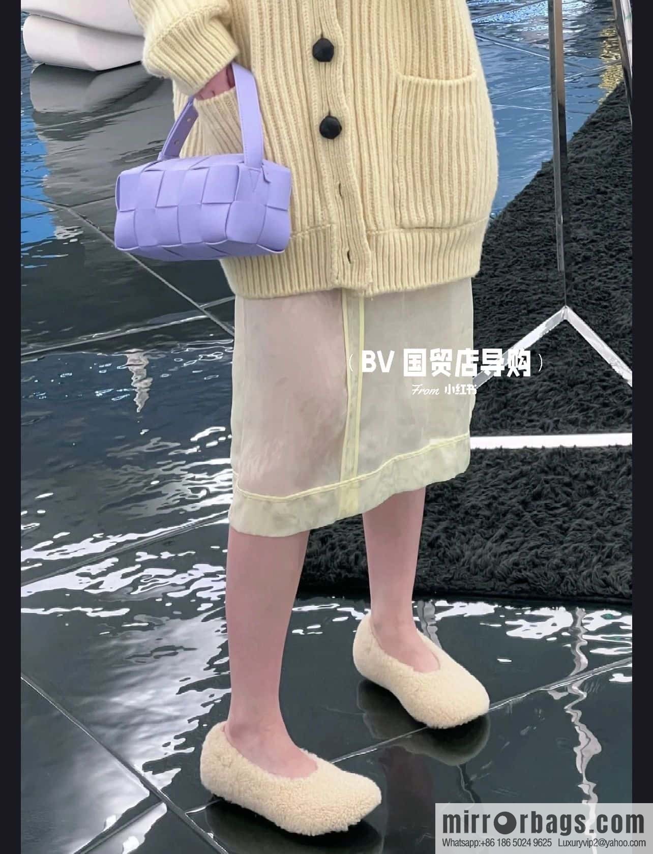 Bottega Veneta wool ballet shoes