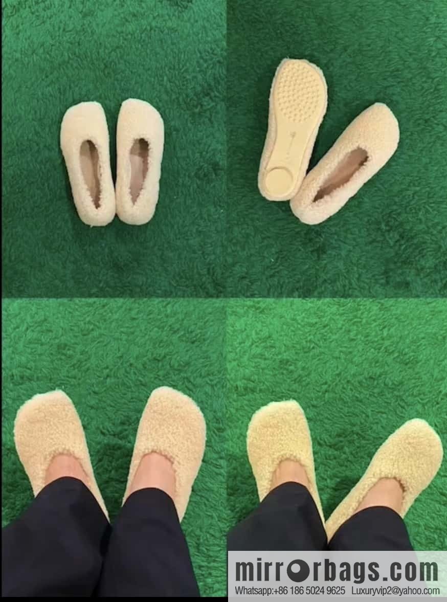 Bottega Veneta wool ballet shoes