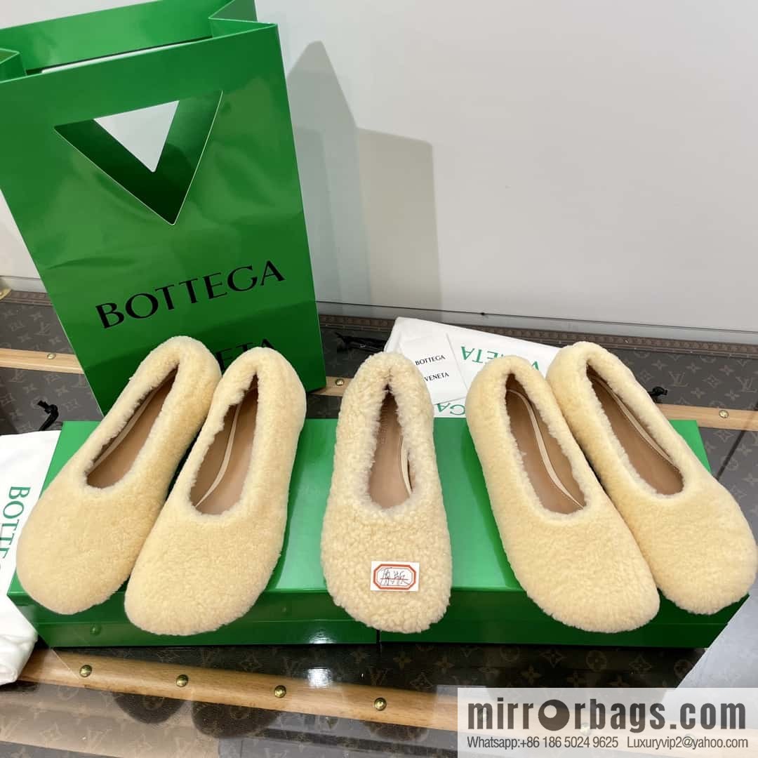 Bottega Veneta wool ballet shoes