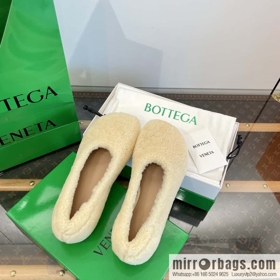 Bottega Veneta wool ballet shoes