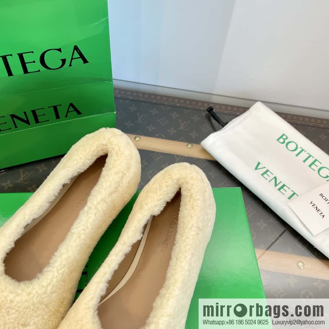 Bottega Veneta wool ballet shoes