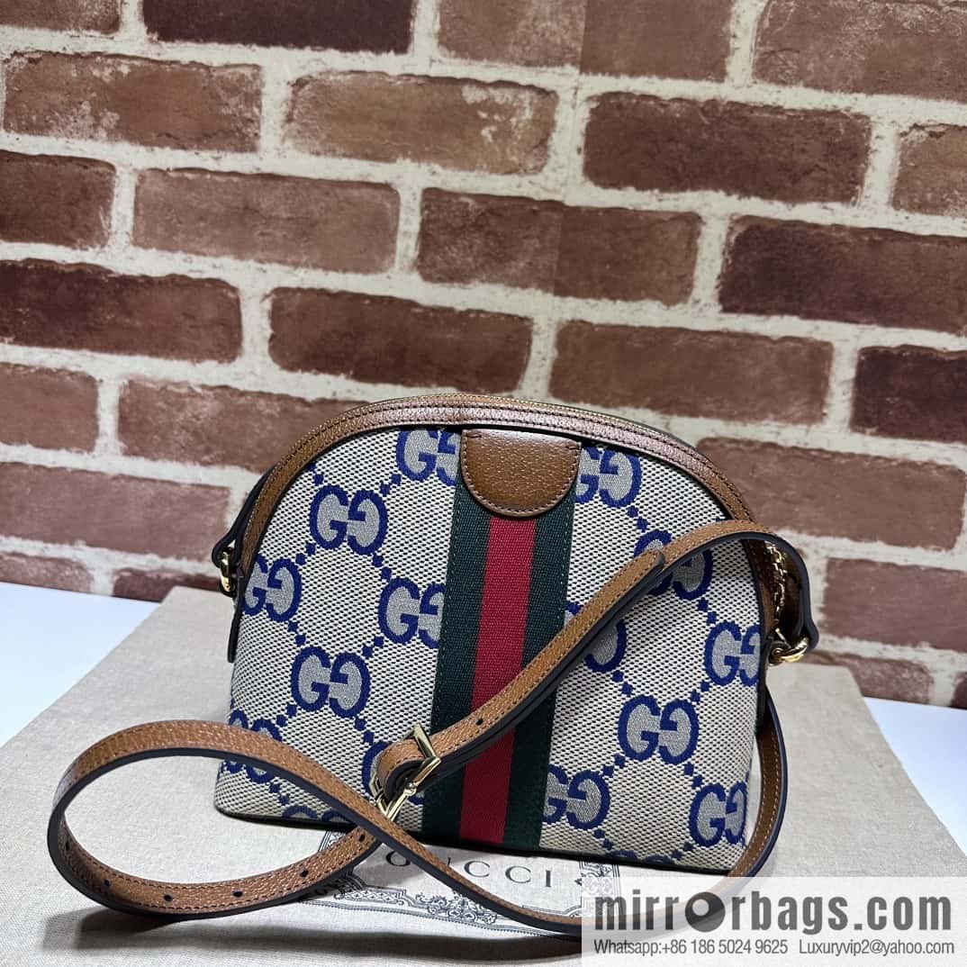 GUCCI Gucci Ophidia series small shoulder backpack 499621 large G blue cloth