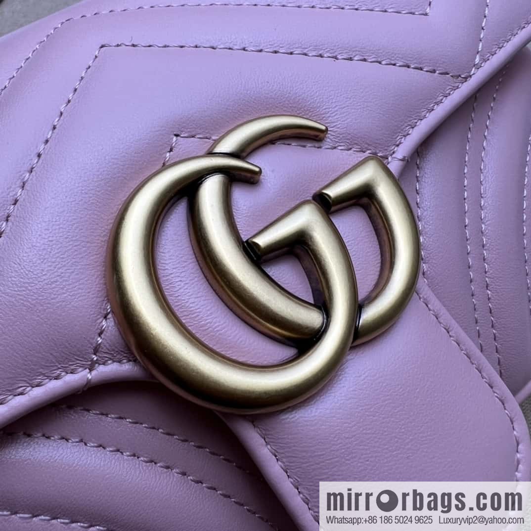 GUCCI Gucci GG Marmont series mini shoulder backpack 446744 light pink