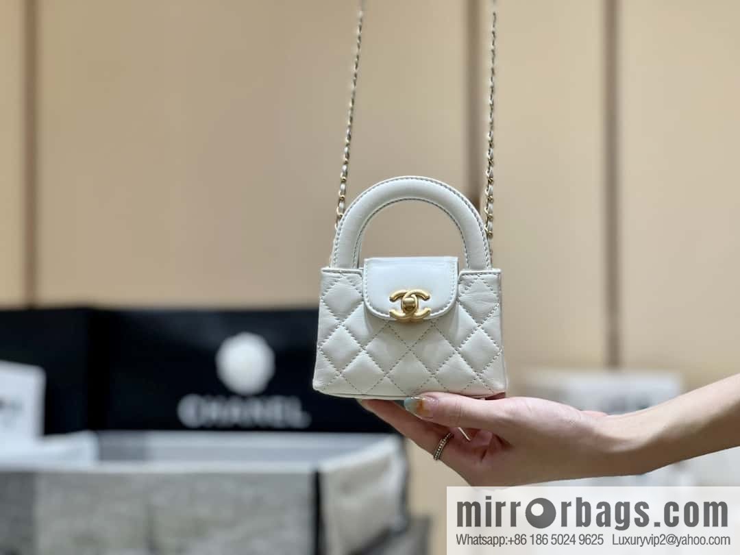 CHANEL 23K autumn and winter series mini Kelly bag AP3435 white