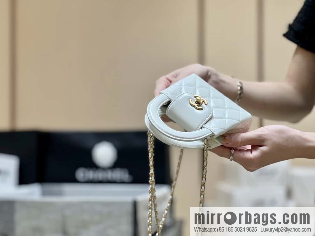 CHANEL 23K autumn and winter series mini Kelly bag AP3435 white