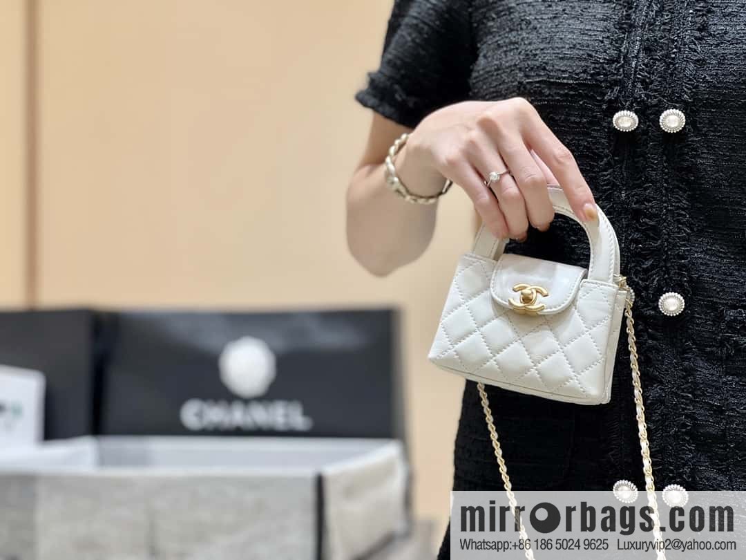 CHANEL 23K autumn and winter series mini Kelly bag AP3435 white