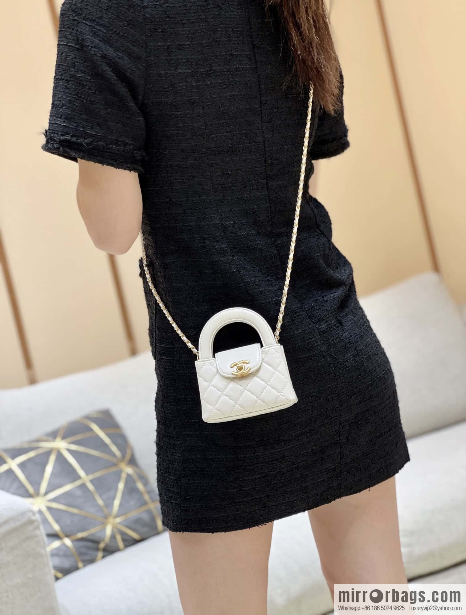 CHANEL 23K autumn and winter series mini Kelly bag AP3435 white
