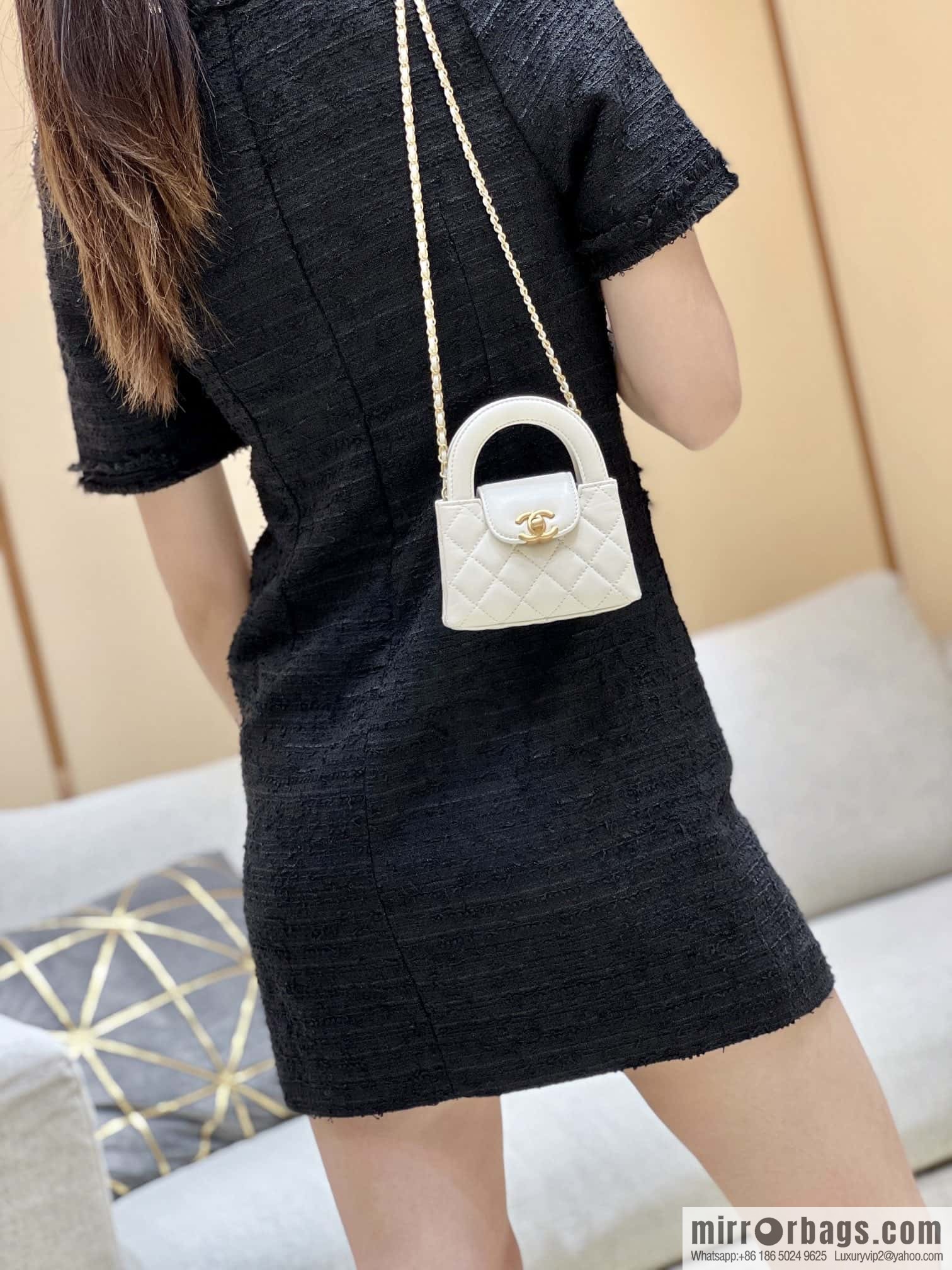 CHANEL 23K autumn and winter series mini Kelly bag AP3435 white