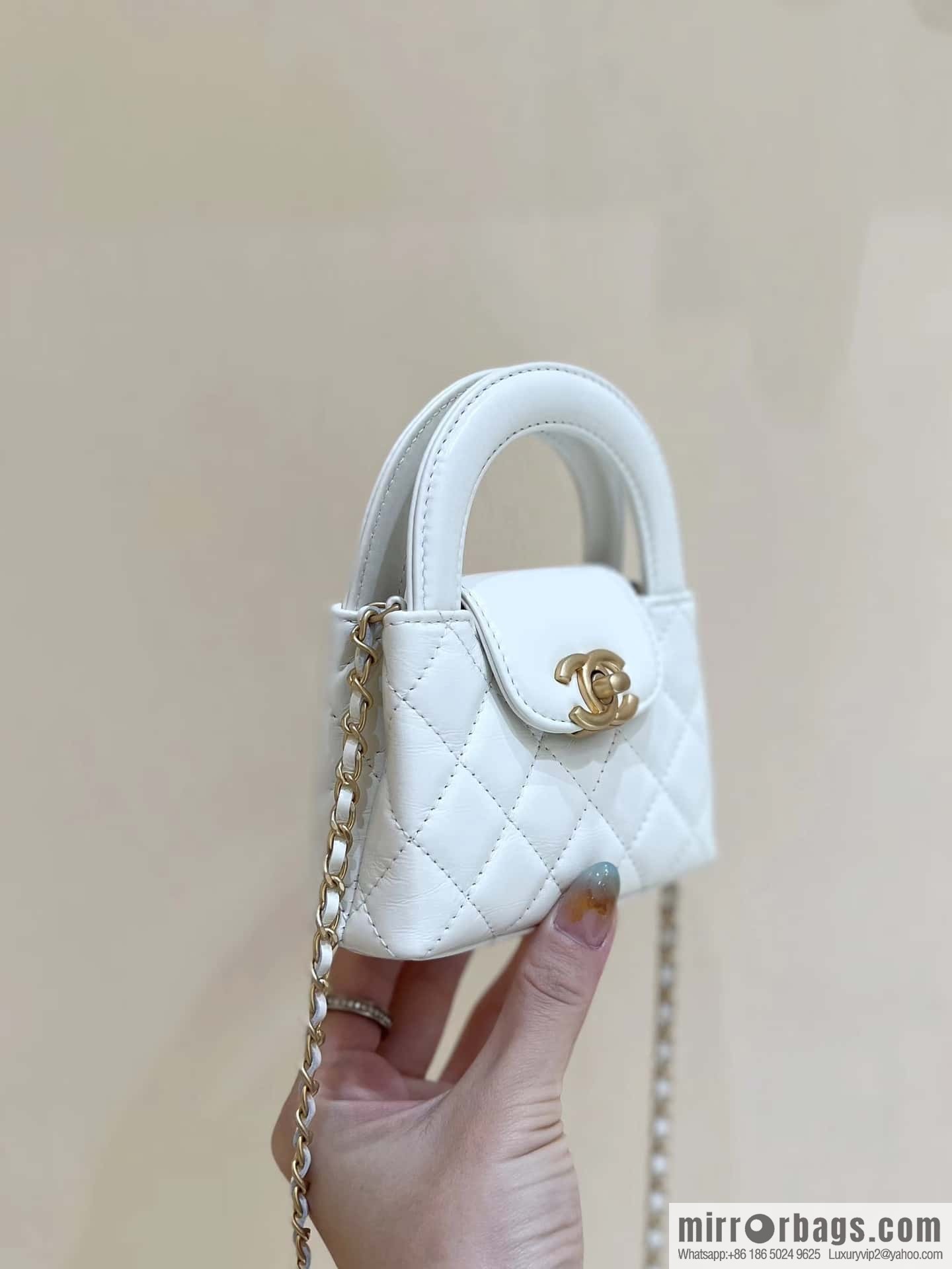 CHANEL 23K autumn and winter series mini Kelly bag AP3435 white