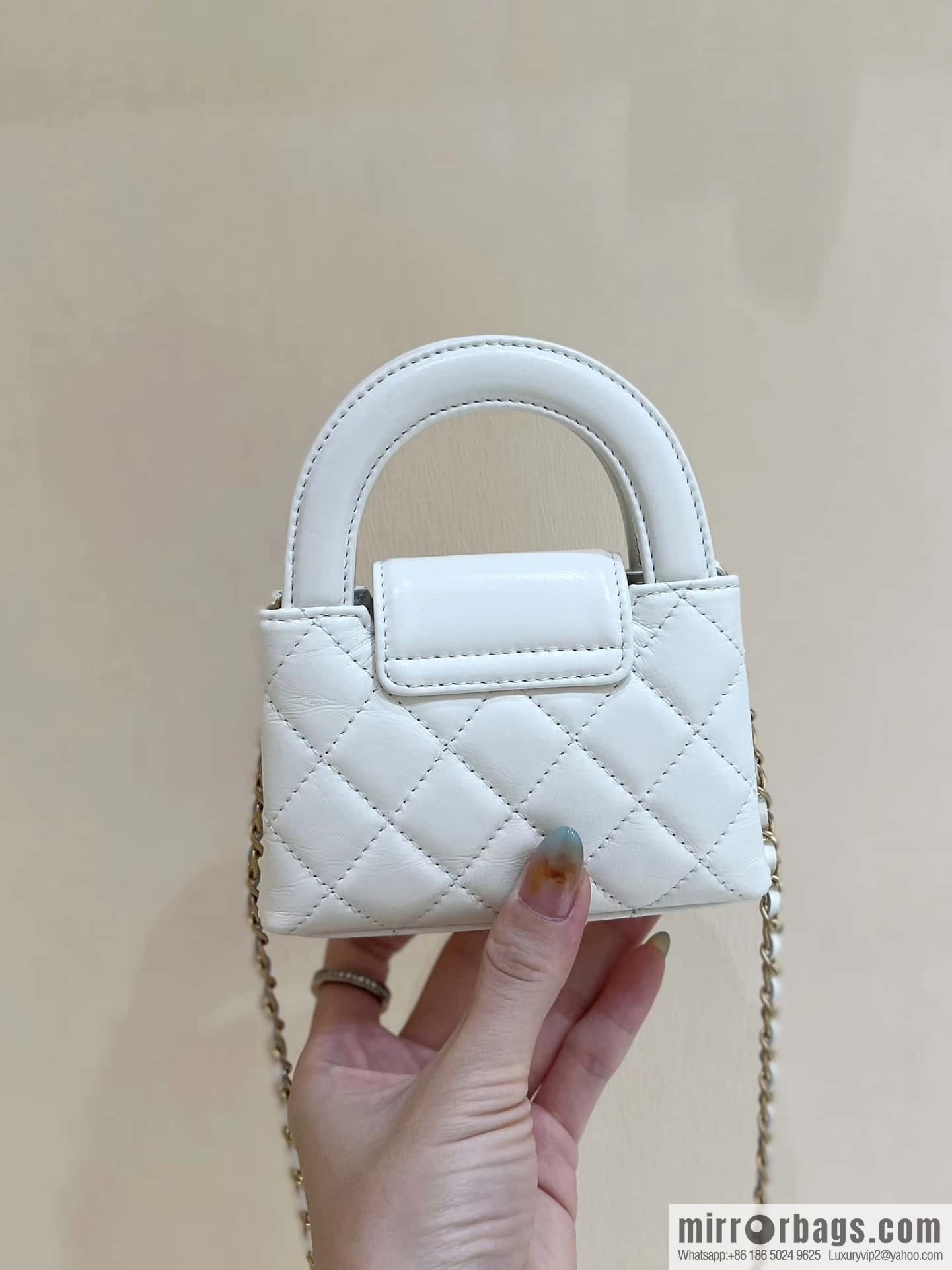 CHANEL 23K autumn and winter series mini Kelly bag AP3435 white