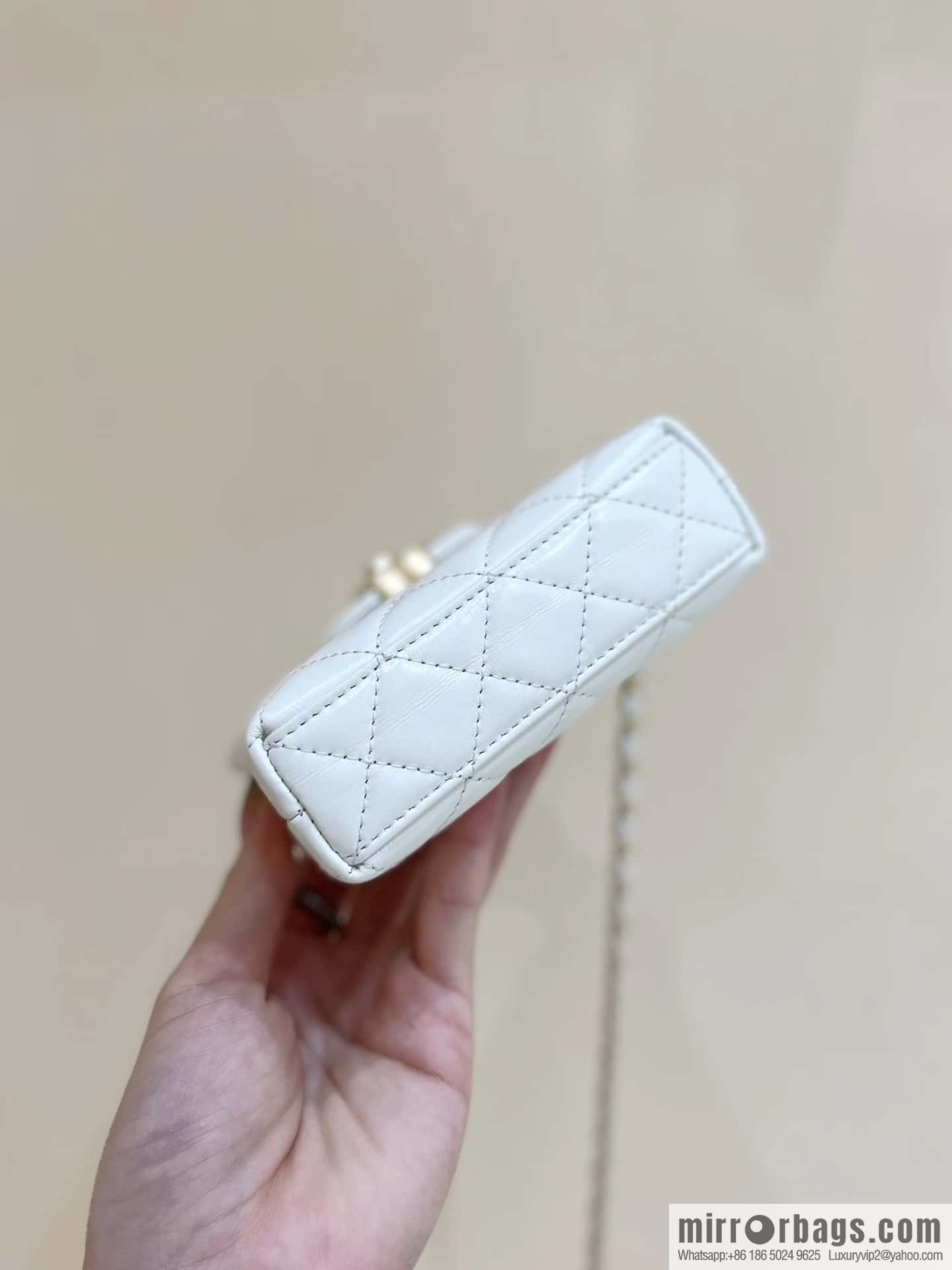 CHANEL 23K autumn and winter series mini Kelly bag AP3435 white