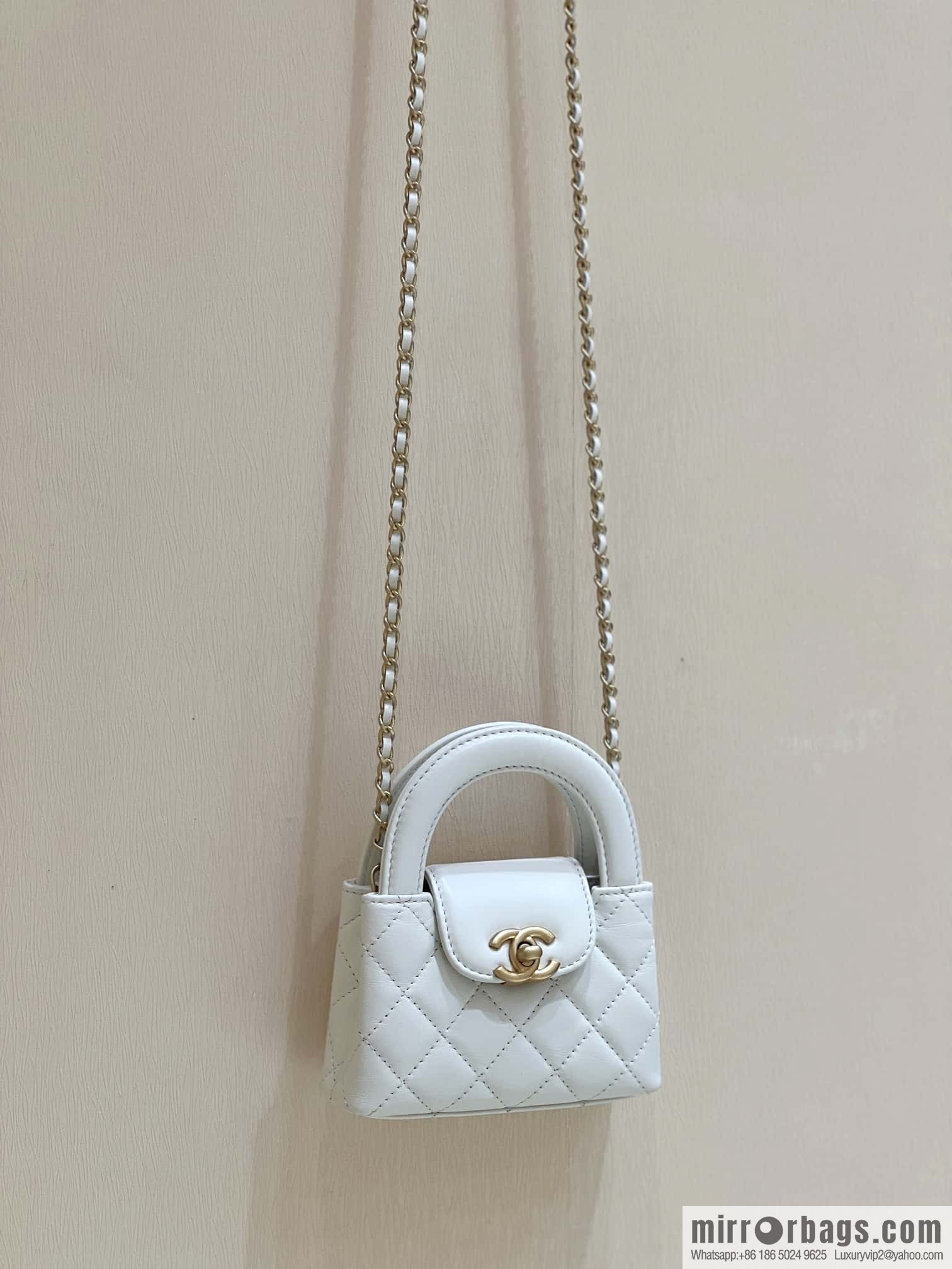 CHANEL 23K autumn and winter series mini Kelly bag AP3435 white
