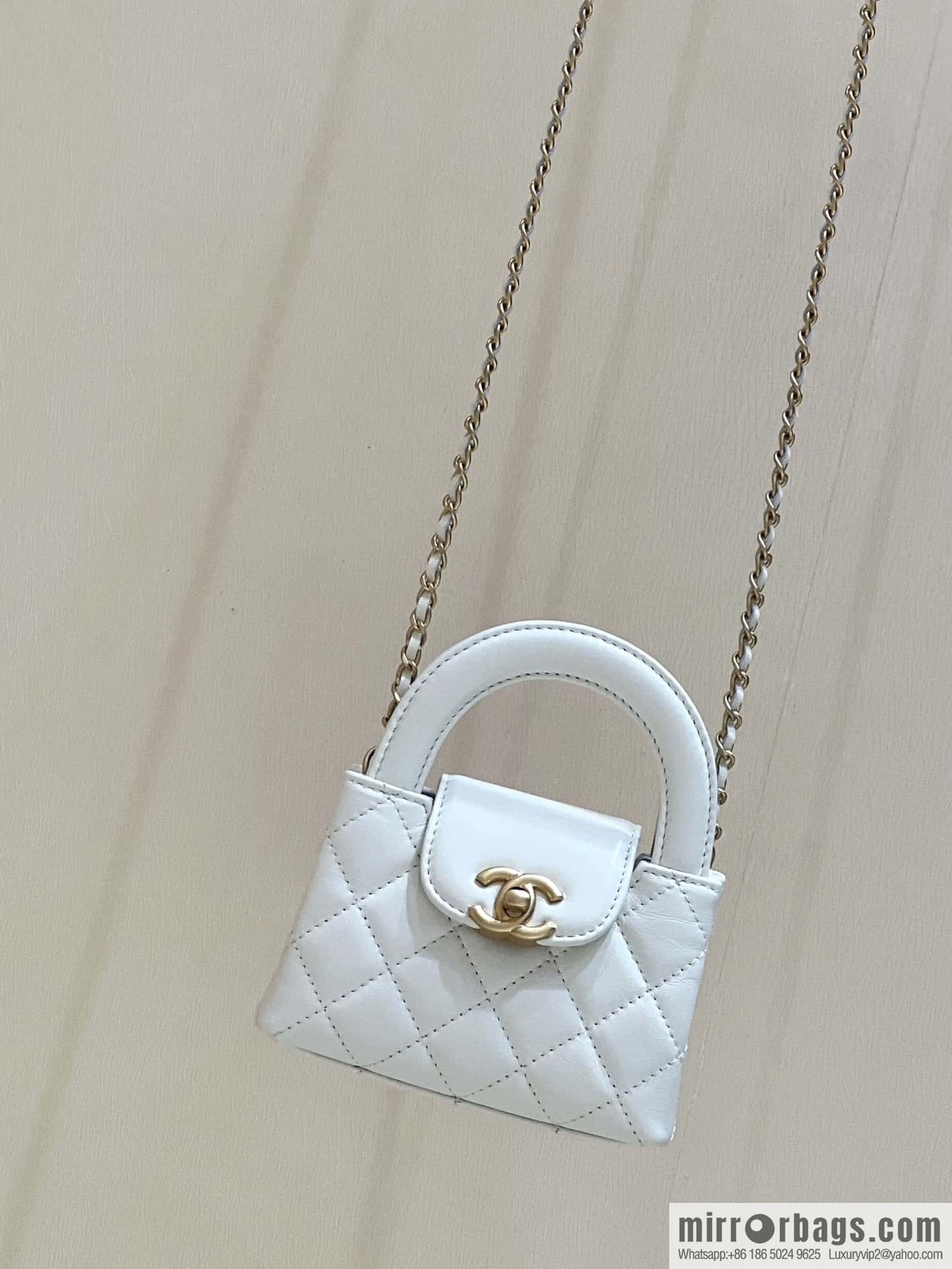 CHANEL 23K autumn and winter series mini Kelly bag AP3435 white