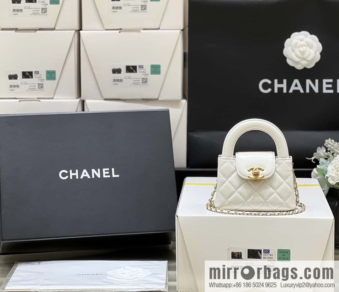 CHANEL 23K autumn and winter series mini Kelly bag AP3435 white