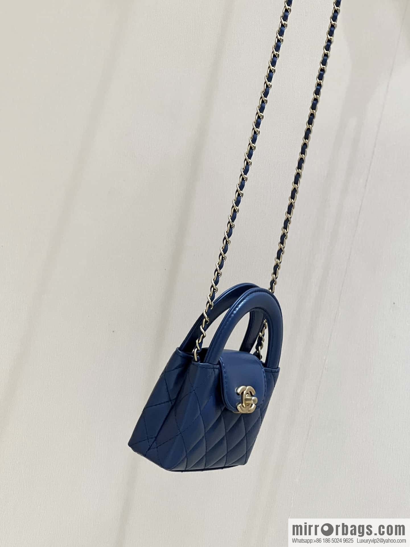 CHANEL 23K autumn and winter series mini Kelly bag AP3435 blue