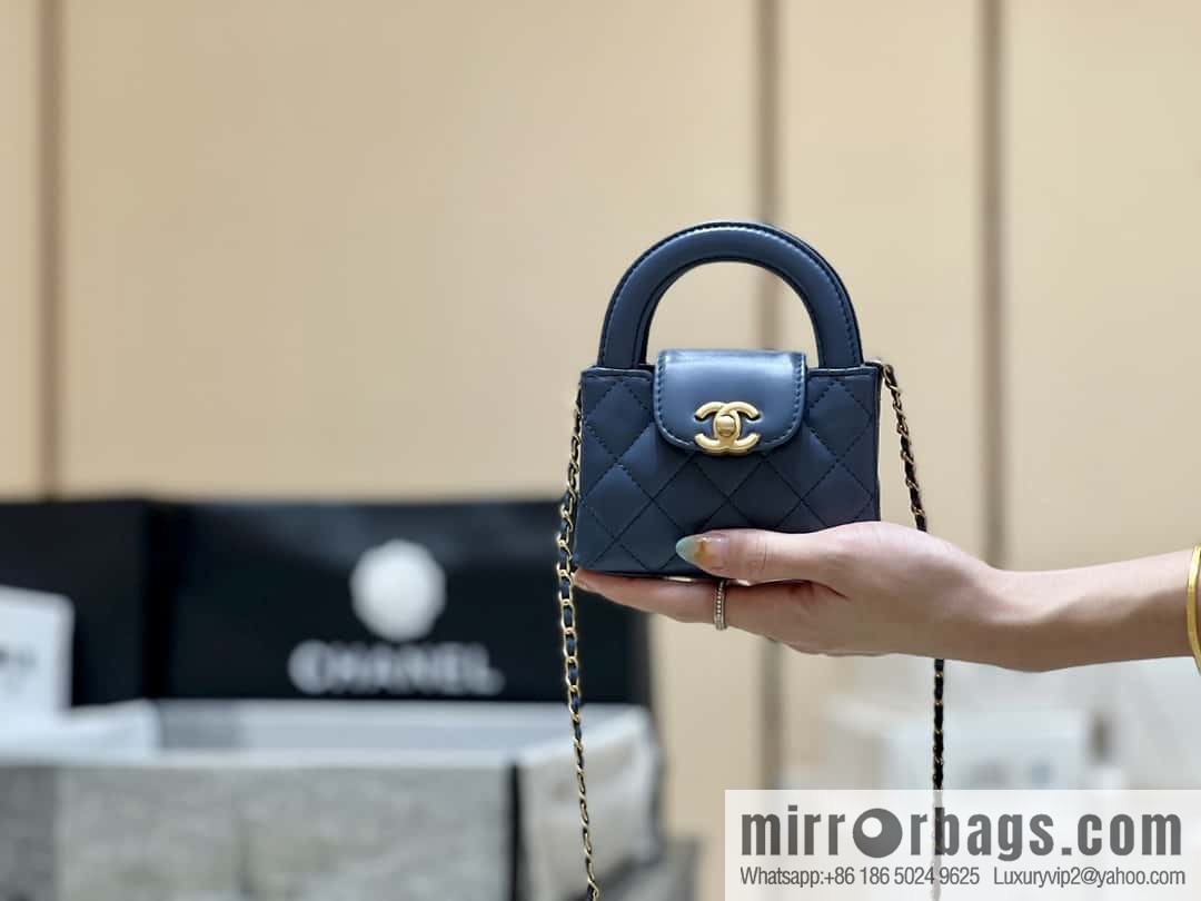CHANEL 23K autumn and winter series mini Kelly bag AP3435 blue