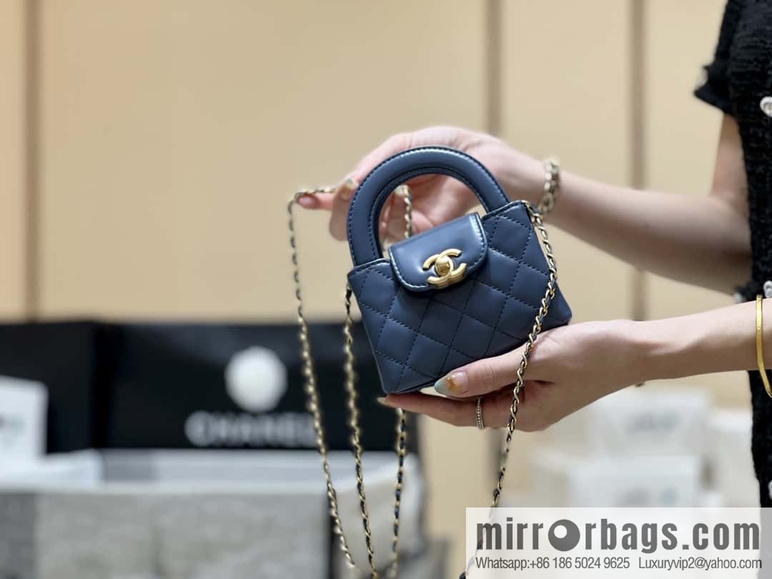 CHANEL 23K autumn and winter series mini Kelly bag AP3435 blue