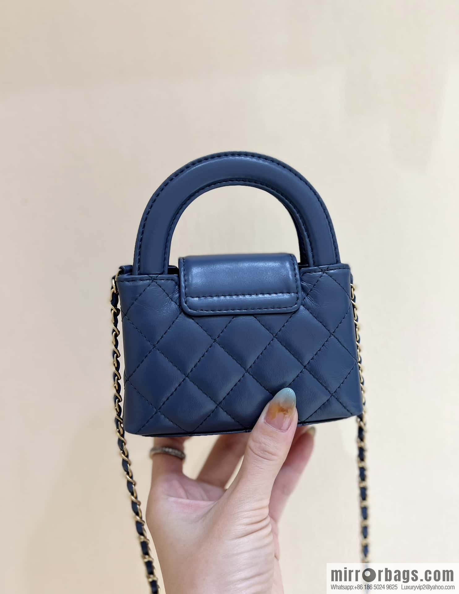 CHANEL 23K autumn and winter series mini Kelly bag AP3435 blue