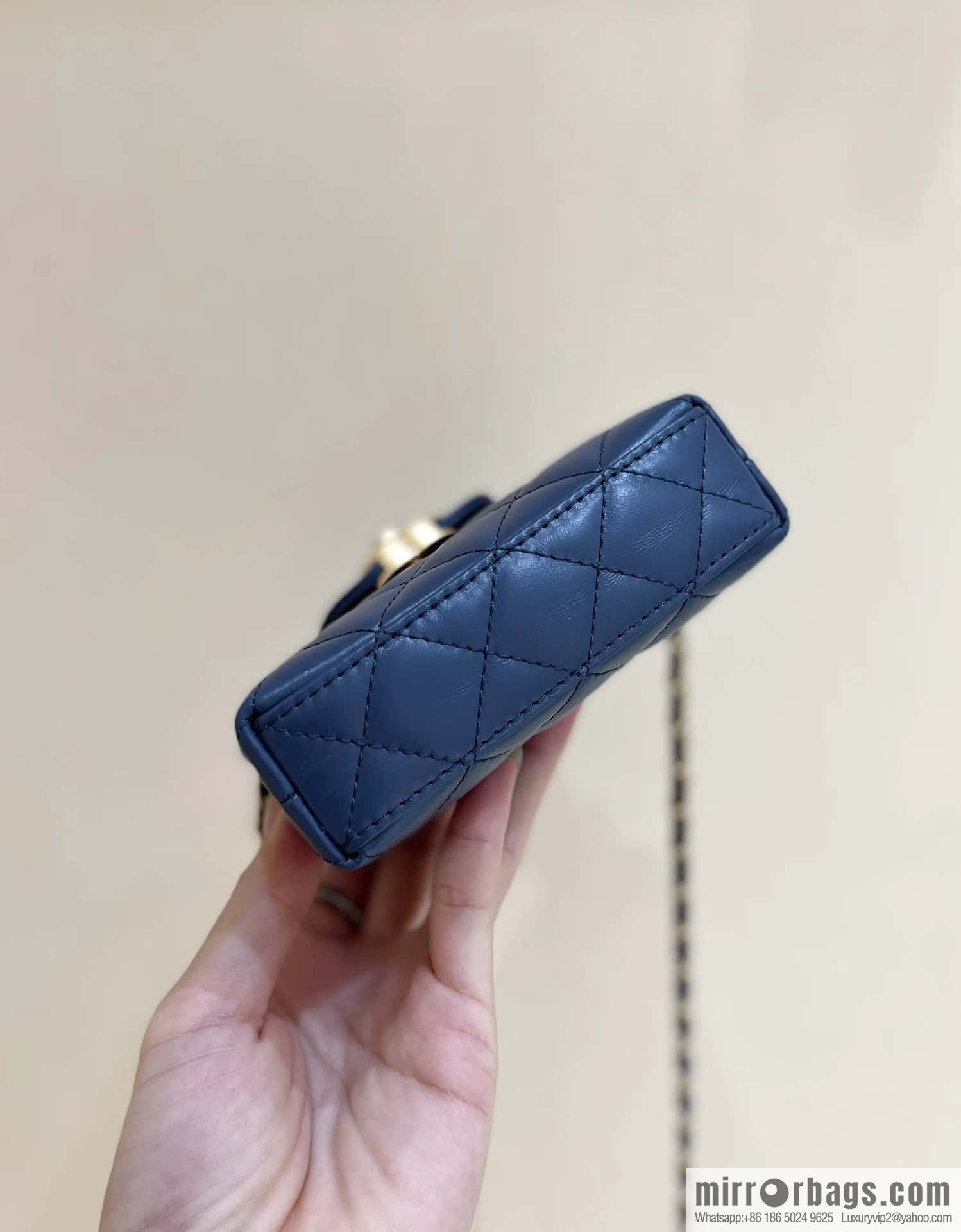 CHANEL 23K autumn and winter series mini Kelly bag AP3435 blue