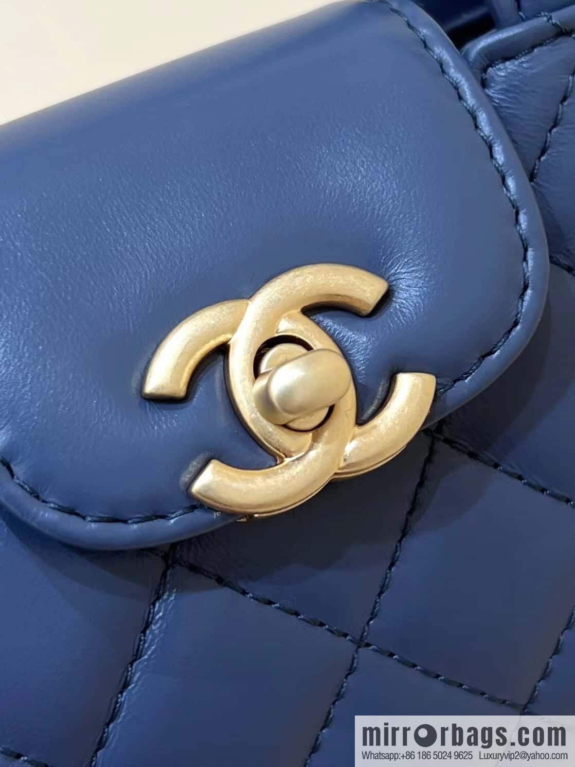 CHANEL 23K autumn and winter series mini Kelly bag AP3435 blue
