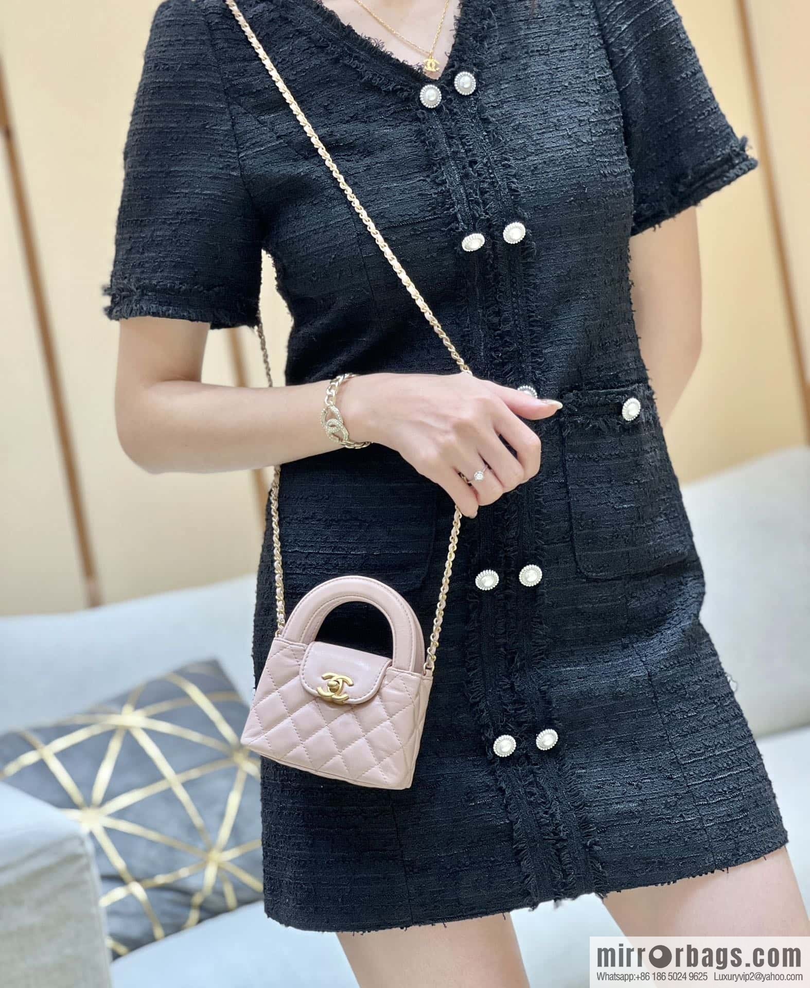 CHANEL 23K autumn and winter series mini Kelly bag AP3435 pink