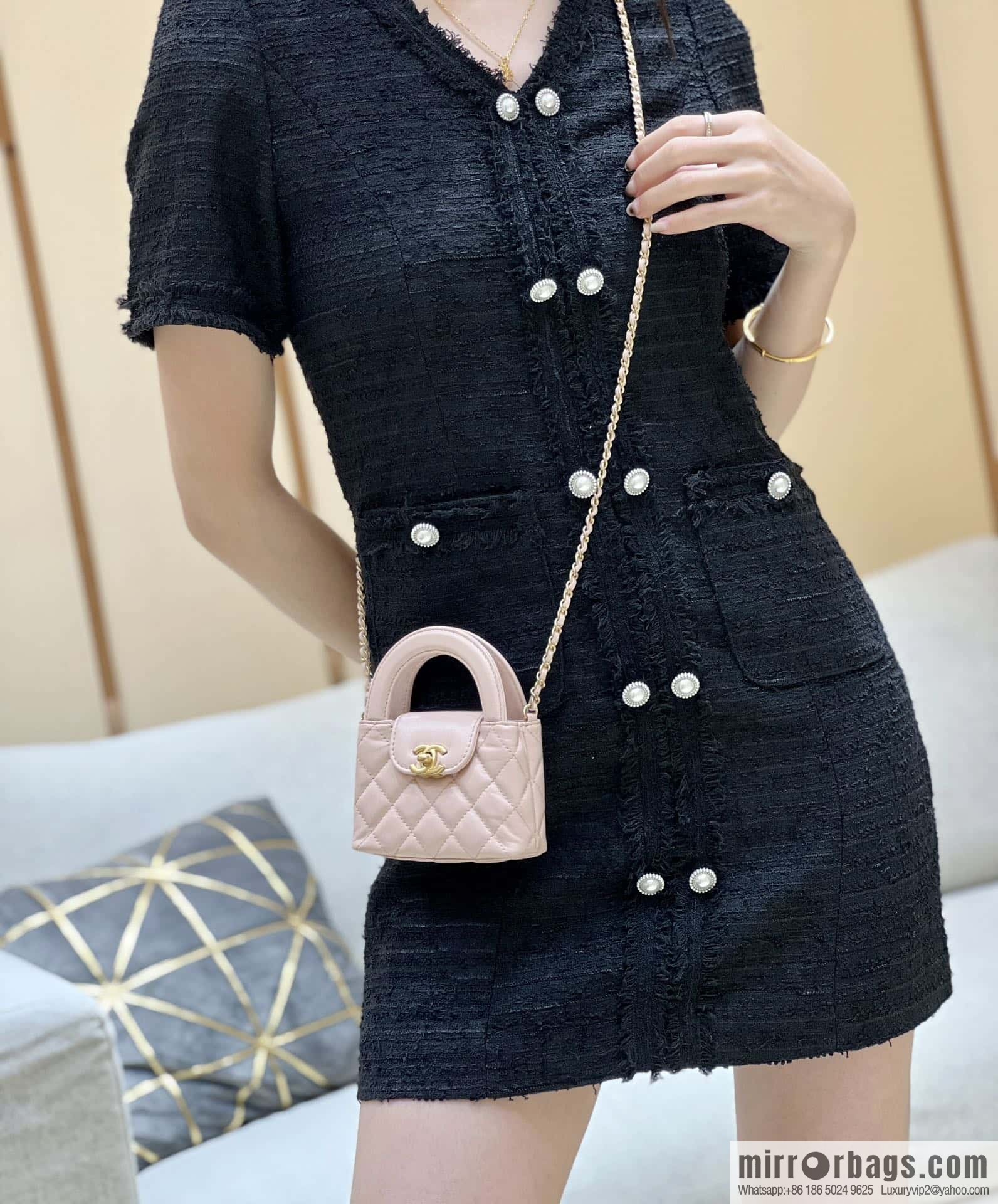 CHANEL 23K autumn and winter series mini Kelly bag AP3435 pink