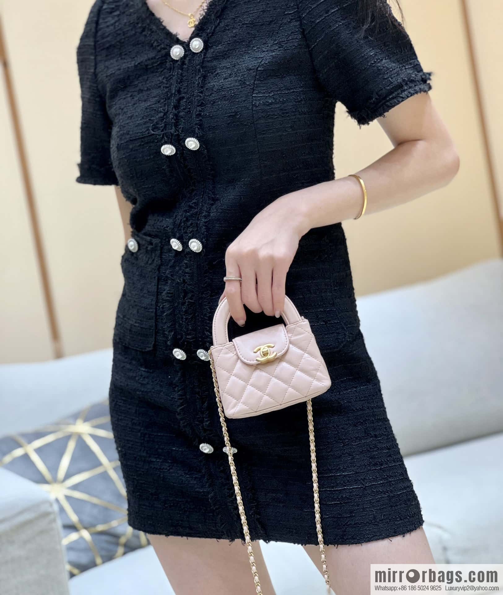 CHANEL 23K autumn and winter series mini Kelly bag AP3435 pink