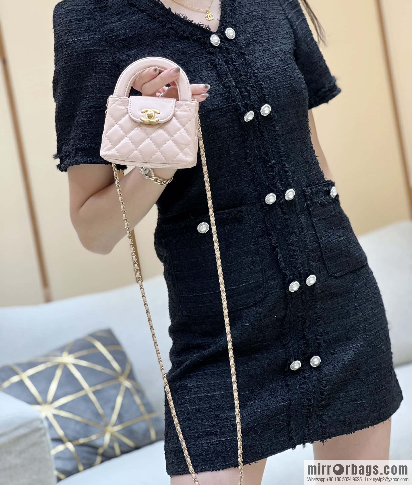 CHANEL 23K autumn and winter series mini Kelly bag AP3435 pink