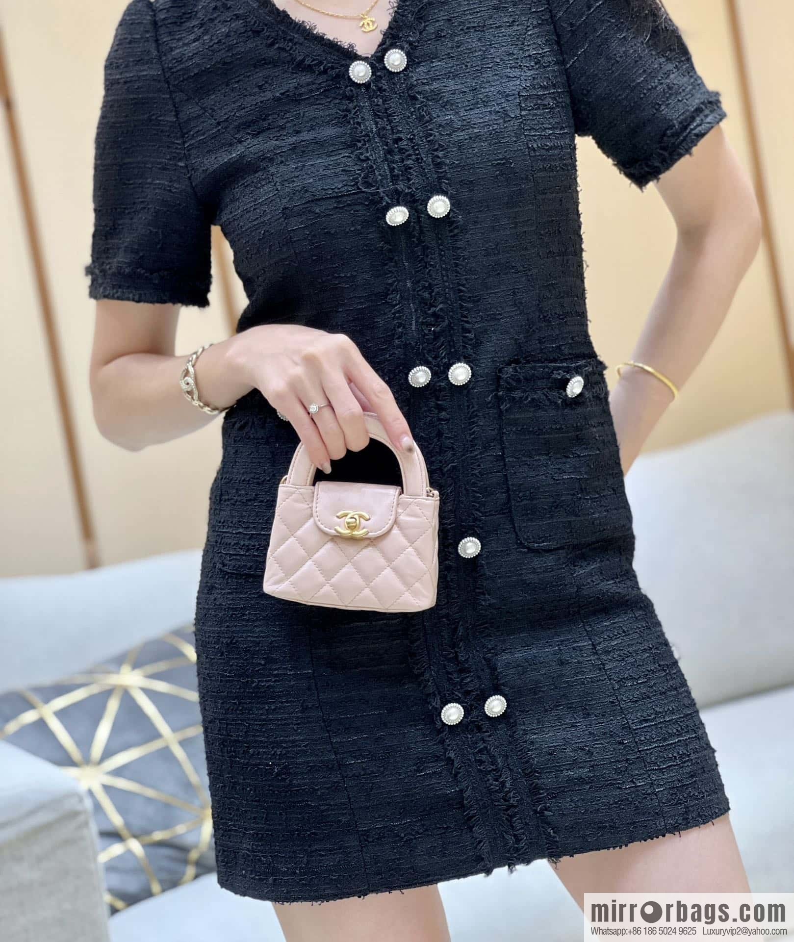 CHANEL 23K autumn and winter series mini Kelly bag AP3435 pink