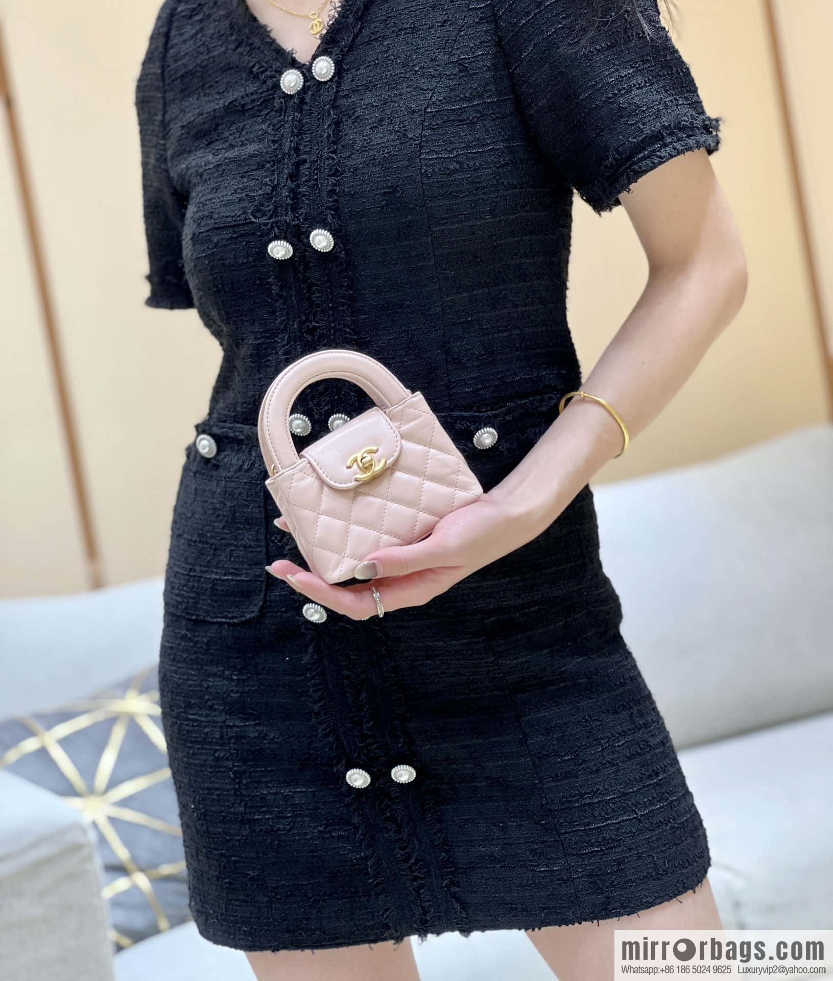 CHANEL 23K autumn and winter series mini Kelly bag AP3435 pink