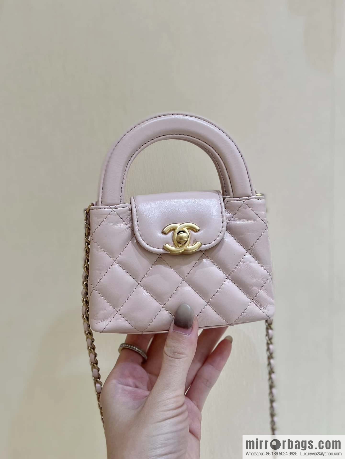 CHANEL 23K autumn and winter series mini Kelly bag AP3435 pink