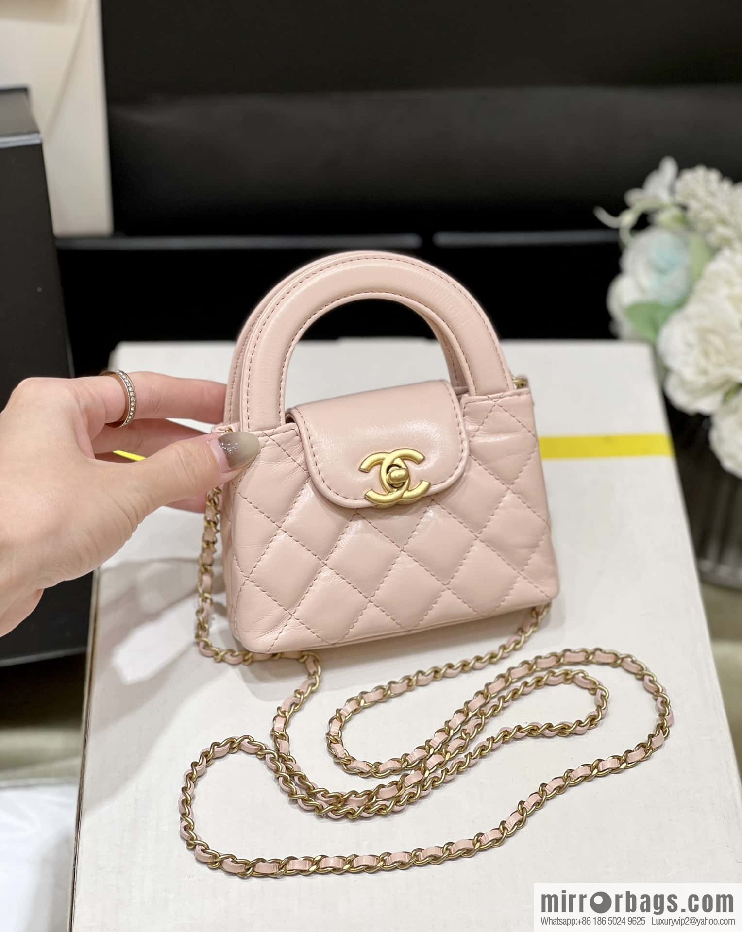 CHANEL 23K autumn and winter series mini Kelly bag AP3435 pink