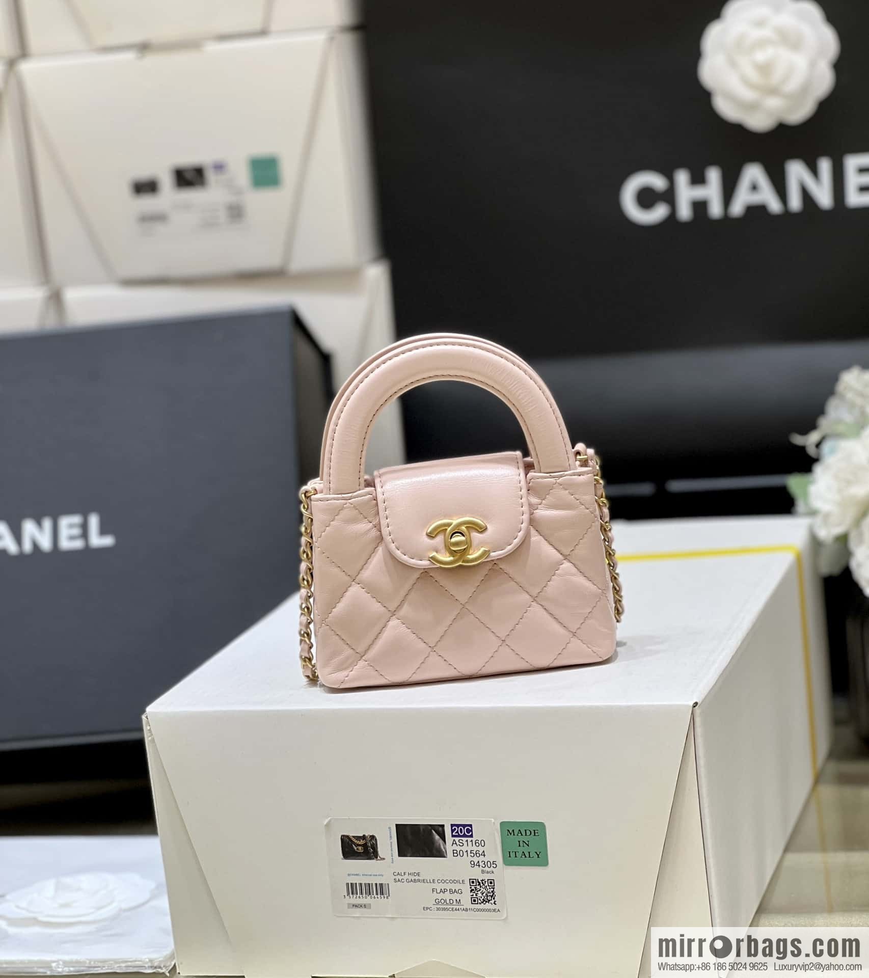 CHANEL 23K autumn and winter series mini Kelly bag AP3435 pink