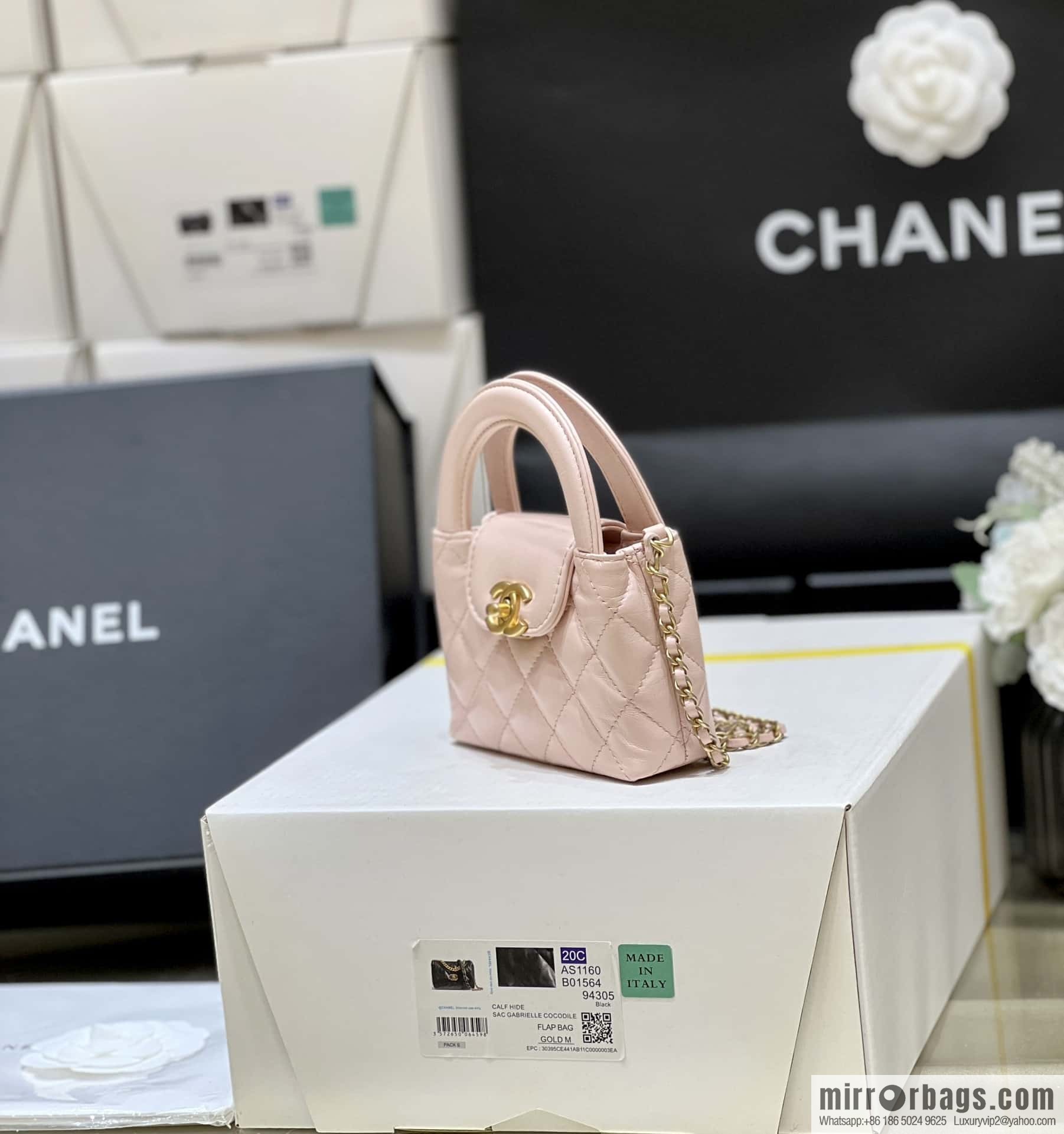CHANEL 23K autumn and winter series mini Kelly bag AP3435 pink